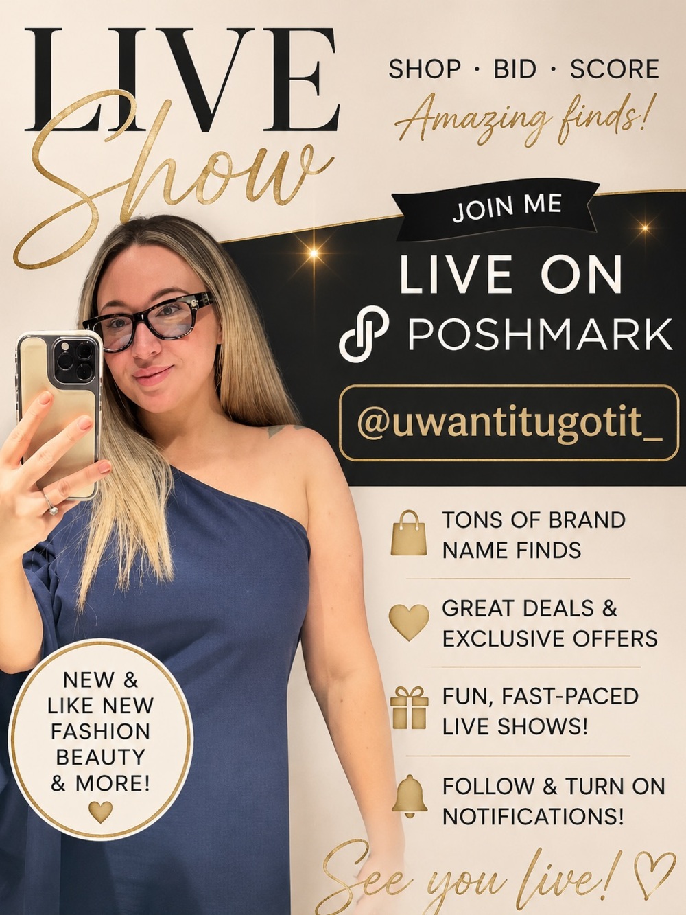 💫Like this flyer to get notified when I am live💫